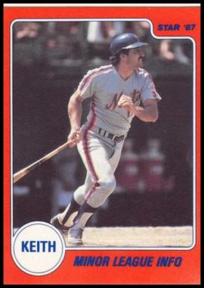 1987 Star Keith Hernandez 08 Keith Hernandez - Minor League Info